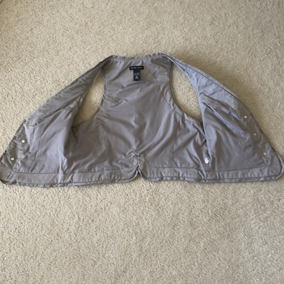 New York & Company 💯% Cotton Taupe Vest SZ 10 - Picture 13 of 14